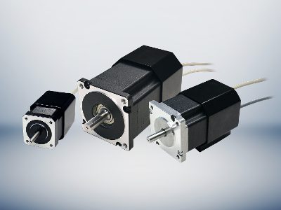 STP stepper motors with integrated electronics