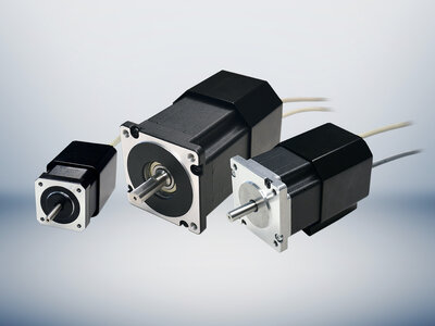 STP stepper motors with integrated electronics